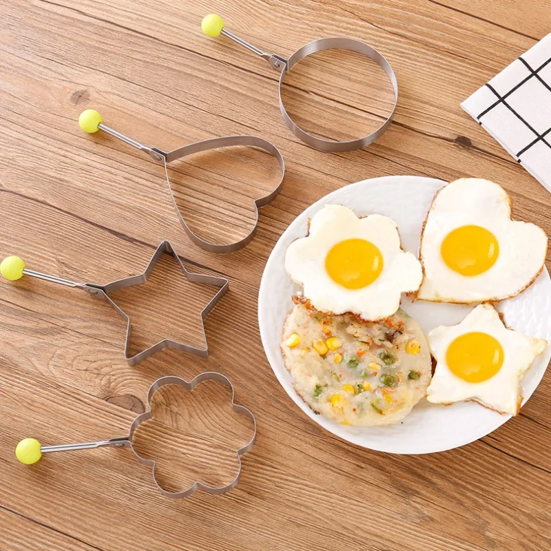 Жареный яичный блин кольцо омлет, форма для жарки яиц в виде круглый формирователь форма для яичницы для Пособия по кулинарии сковорода для завтрака микроволновая печь Кухня