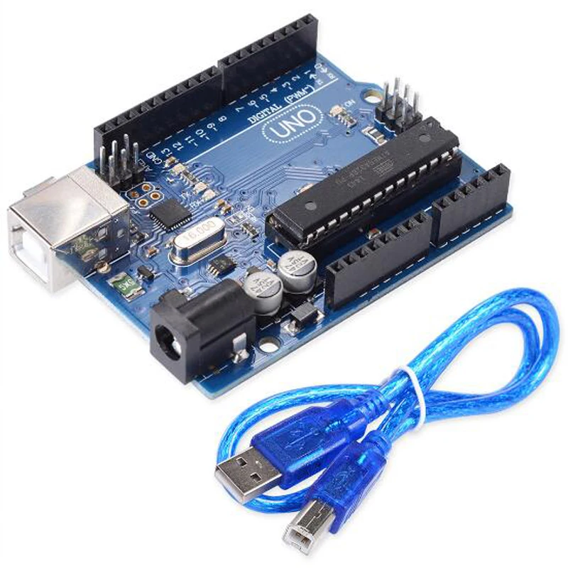 Макетная плата UNO R3 MEGA328P ATMEGA16U2 с USB кабелем для Arduino|Запасные части| |