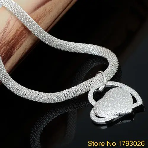

Women Love Dual Heart Shaped Pendant Necklace Chain Jewelry Sets for Girlfriend best friends gift 4TFL