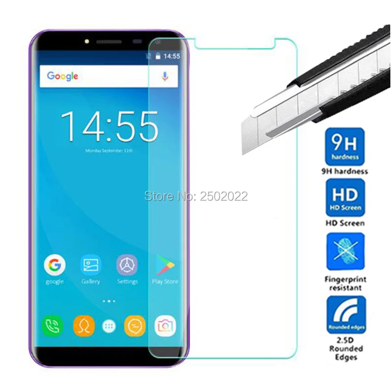 5 шт. 2.5D 9 H закаленное стекло для Oukitel C8 защитное на экран телефона защитная пленка