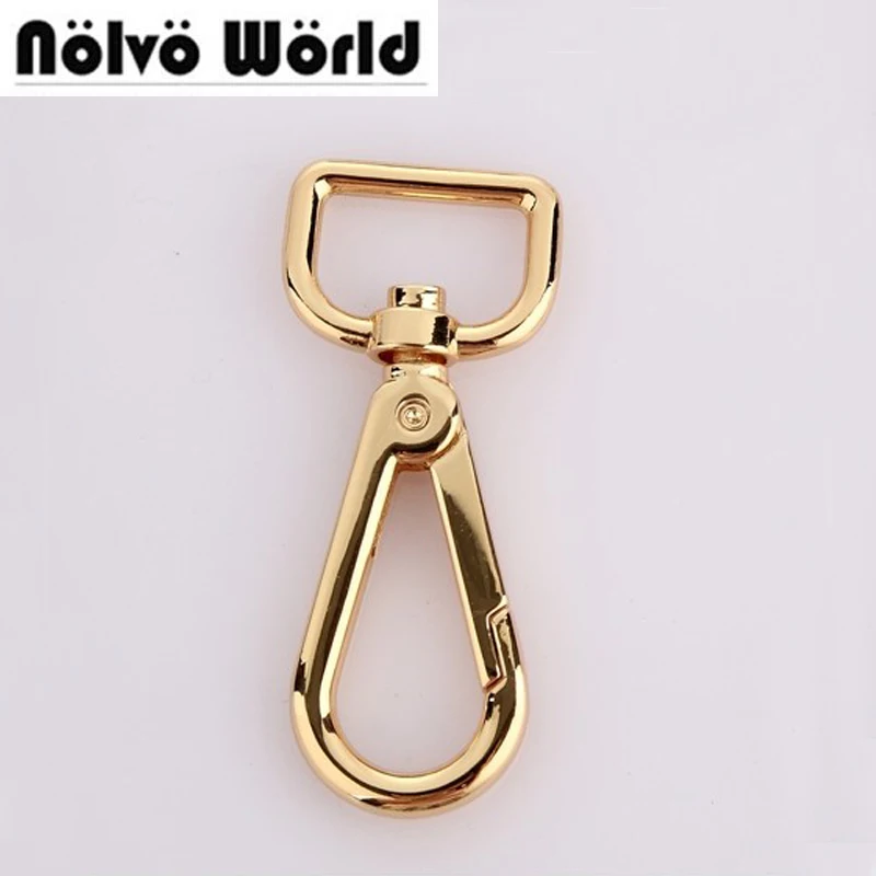 

30pcs 5 colors 6*2cm 3/4 Inch trigger snap hook swivel clasp lobster claws swivel hooks hardware hook clasp