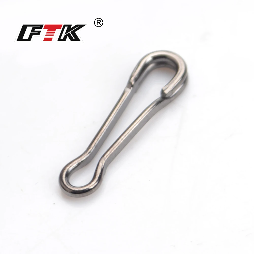 

FTK Swivel Connector 1 Pack 2#-6# Steel Fishing Swivel Hawaii Snap Fishing Hook Lure Connector Terminal Pesca Fishing Tackle