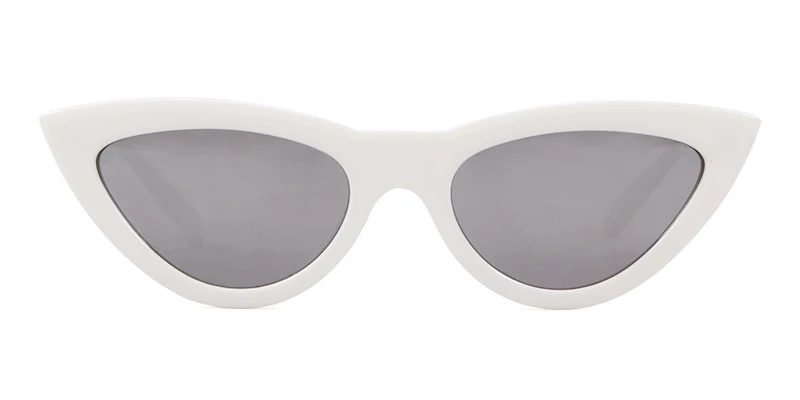 WHO CUTIE негабаритных Ретро кошачий глаз солнцезащитные очки женские брендовые дизайнерские винтажные женские модные зеркальные линзы солнцезащитные очки 643 - Цвет линз: C4
