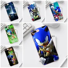 Qdowpz Sonic el Hedgehog Video juego TPU para iPhone 4 4S 5 5C SE 6 6S 7 8 Plus X XS X Max XR Galaxy A3 A5 J1 J3 J5 J7 2017