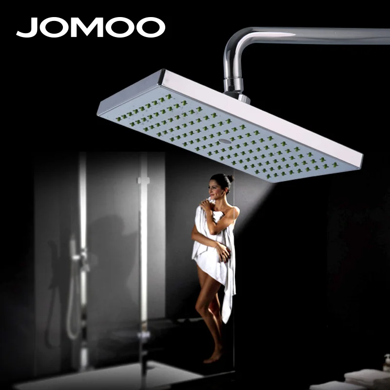 

JOMOO ABS Square Shower Head Over-head Shower Sprayer Top Shower Head Chrome Finish Ultra-thin High Pressure Rainfall Shower