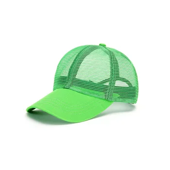 

Summer Fluorescent Baseball Hat10 Colors Women Snapback Cap Sun Protection Sun Hat Women's Breathable Trucker Cap Male Mesh Hat