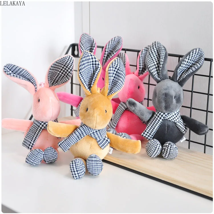 

1PCS Japan Anime Plush Keychains Cartoon Animals cute Rabbit Soft Stuffed PP Creative Bunny bag Car Keychain Pendants toy Doll
