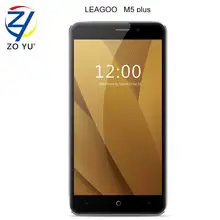 Leagoo M5 Плюс смартфон 4 Г LTE Android 6.0 Мобильный Телефон MTK6737 Отпечатков Пальцев ID 2 Г + 16 Г Четырехъядерный процессор 8MP 5.5HD 2500 мАч Сотовый телефон