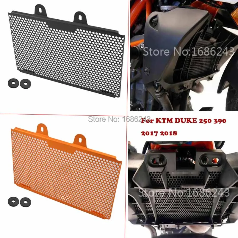 Мотоциклетная решетка радиатора Защитная крышка для KTM DUKE 250 390 17-18 оранжевый