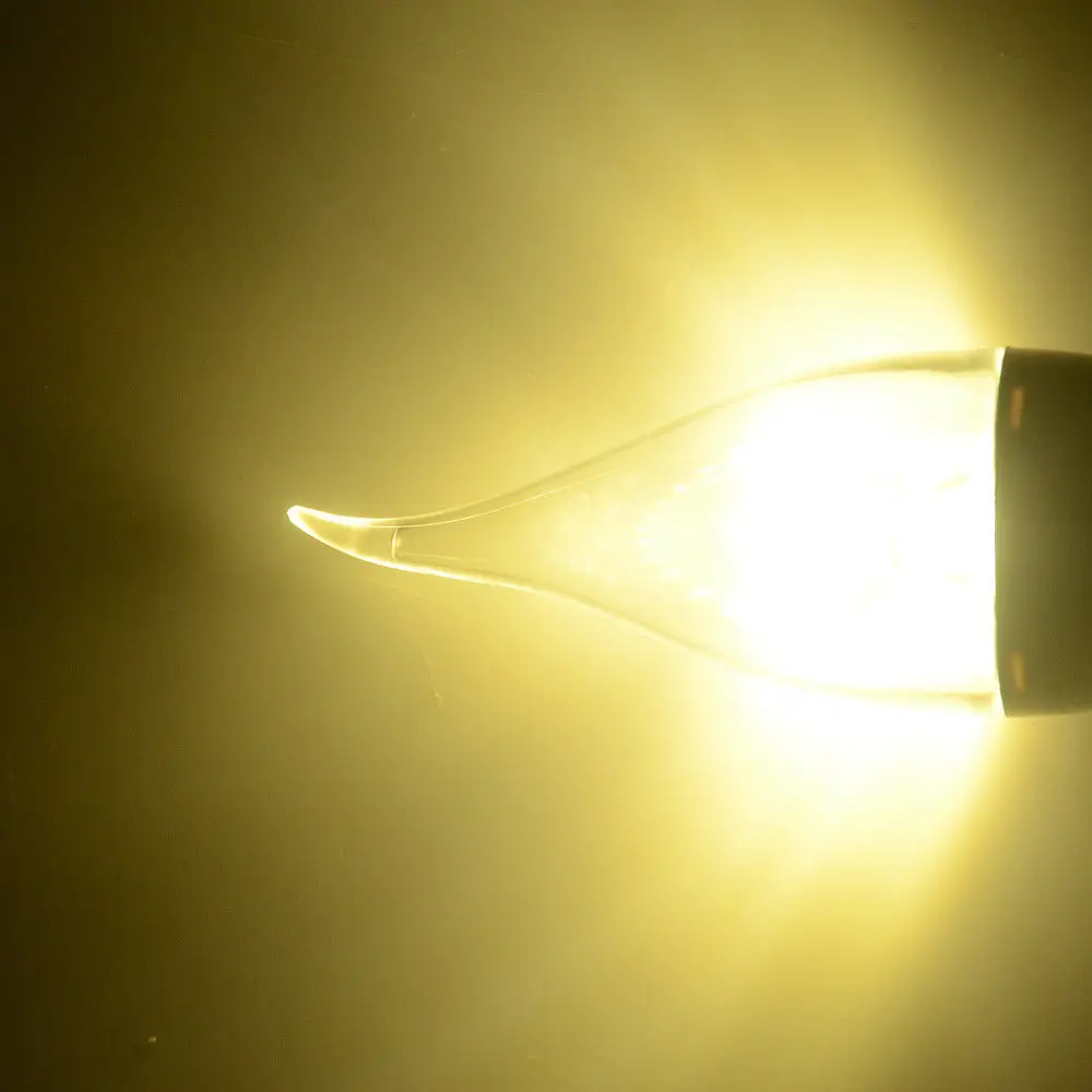Светодиодная лампа E14 E12 B15 E27 B22 SMD2835 6 шт./лот 110 220 В 3 Вт 5 8 светодиодная люстра белая