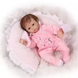 17-дюймовый Новый куклы baby born Bebe Reborn Menina детская Best подарок силикона Reborn Baby куклы для детей принцессы ручной работы bonecas