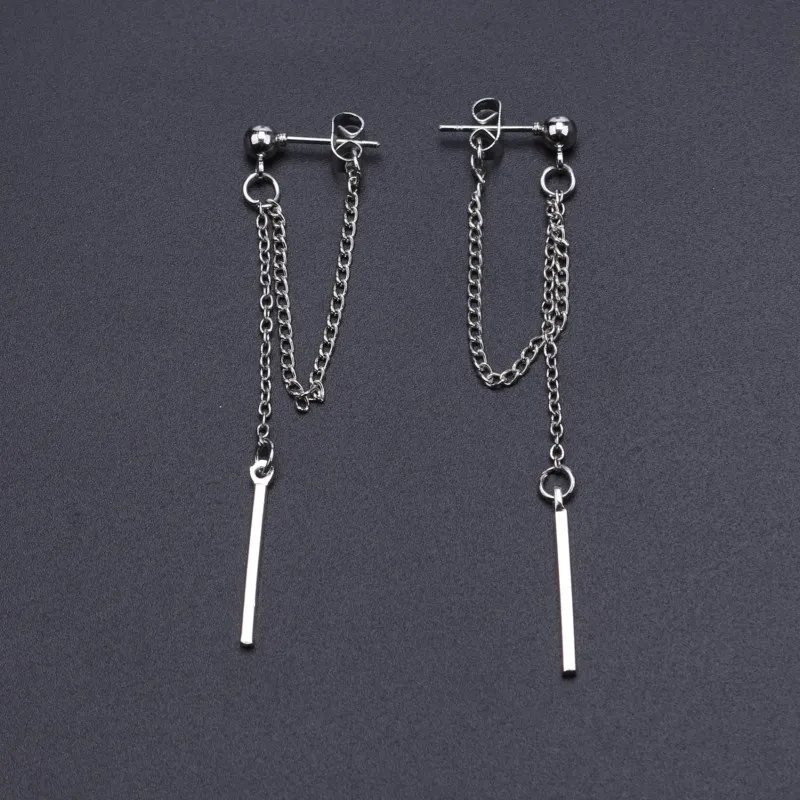 EK126 Korean Fashion Jewelry Earrings Tassel Retro Long Drop Earrings Chain Metal Earrings Wholesale Statement Earrings Brincos - Image 6