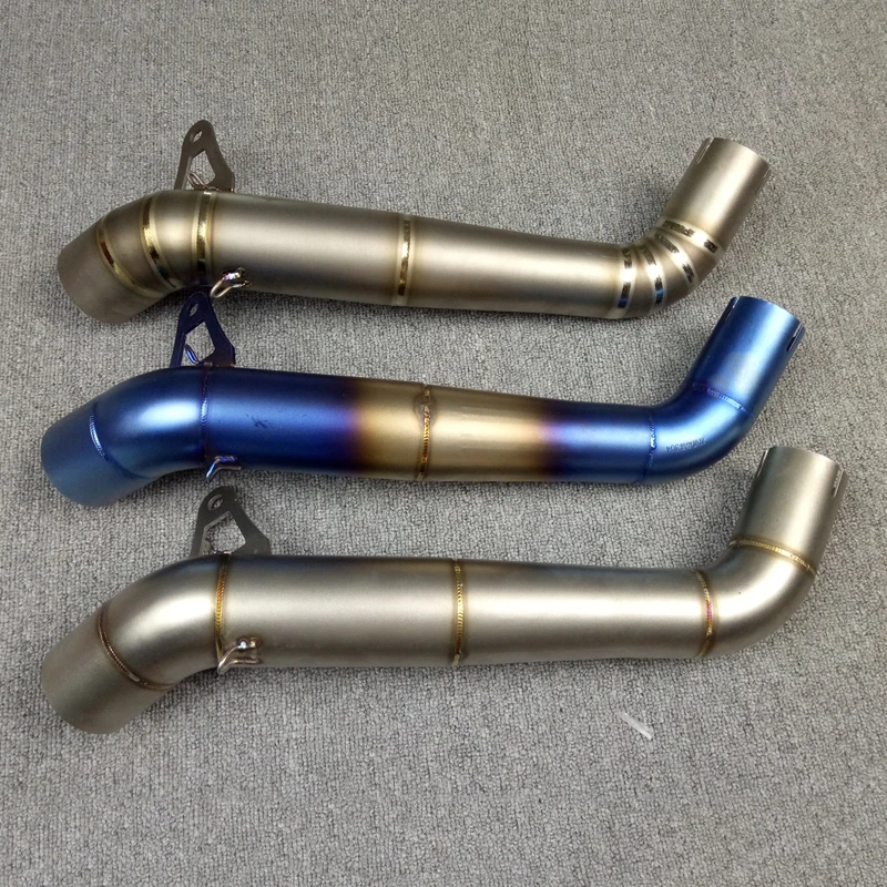 Motorcycle 61mm Exhaust Muffler Middle Link Pipe Connection for HONDA CBR1000RR 2008-2016 Slip-On Stainless Steel Titanium Alloy (1)