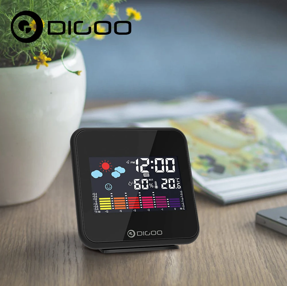 

Digoo DG-C15 Wirelss Weather Forecast Station USB Hygrometer Humidity Thermometer Temperature Weather Station Alarm Clock