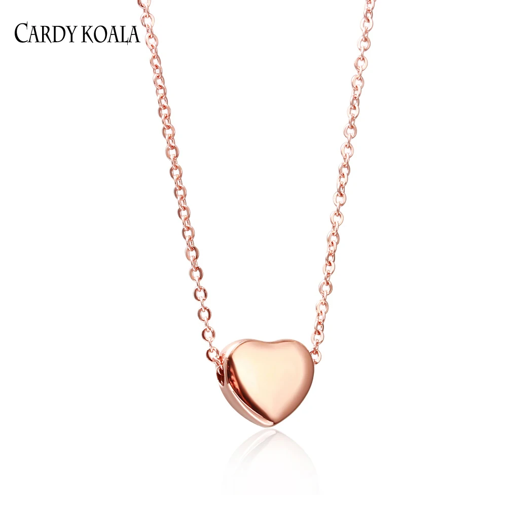 

Women Heart Necklace Pendant High quality stainless steel silver / gold / rose gold necklace pendant fashion women jewelry