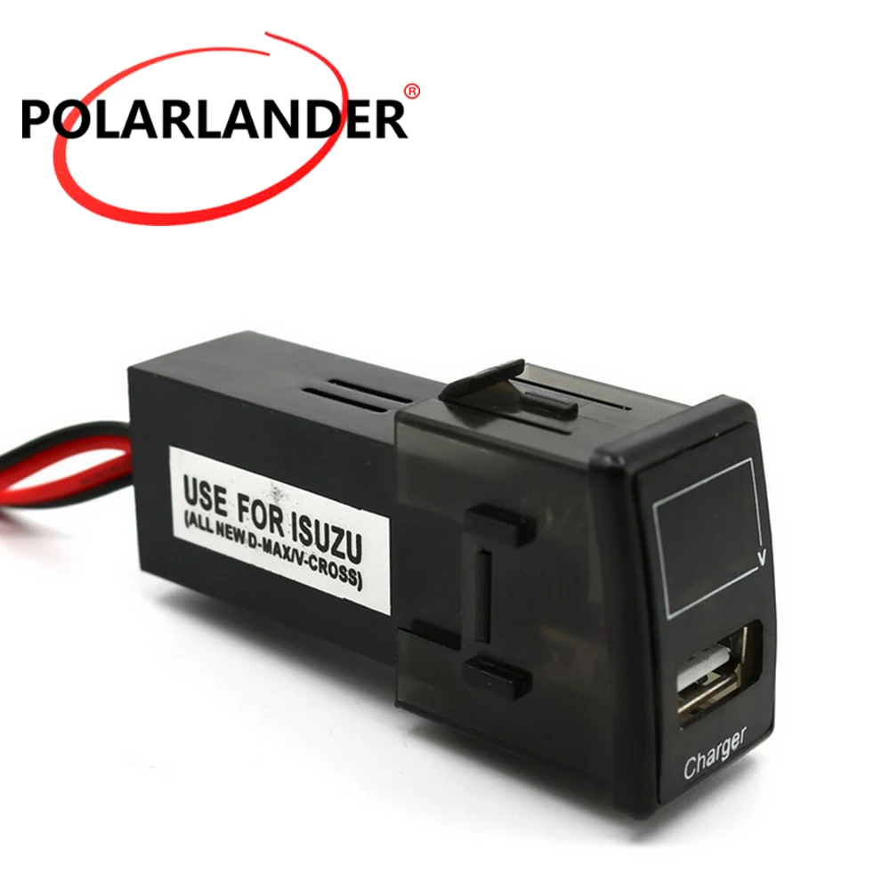 5V 2.1A USB разъем интерфейса автомобильное зарядное устройство светодиодный