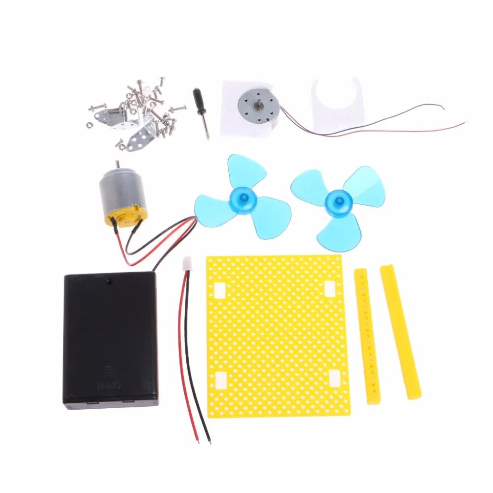 

Mini Kids LED DC AC Education Electric Generator Motor Energy Wind Turbine Power