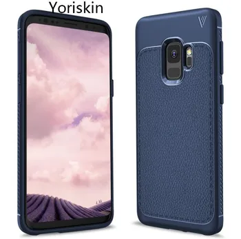

Luxury Silicone Case For Samsung Galaxy A5 A7 A8 Plus Ultra Thin Litchi Grain+Carbon Fiber Silicone Soft TPU Phone Case