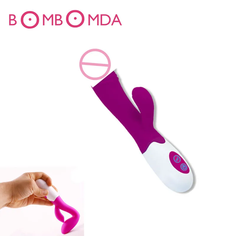 Dual Vibration G spot Dildo vibrators for women Female Masturbator font b Sex b font Vibrator