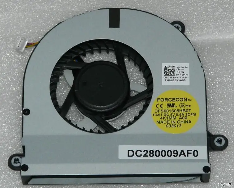 Вентилятор для Dell Alienware M17X R3 R4 R5 p18e 04K1MM 0FKDN8 0 THPDJ DFS601605HB0T DC28000BGF0 DC28000CNF0 DC280009AF0 Вентилятор охлаждения GPU
