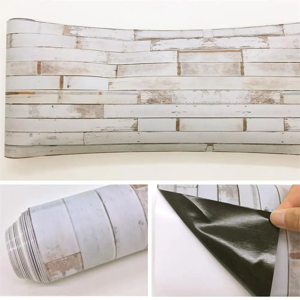 1pcs Artificial Wood Grain Floor Tile Stickers Wall stickers Home Decor