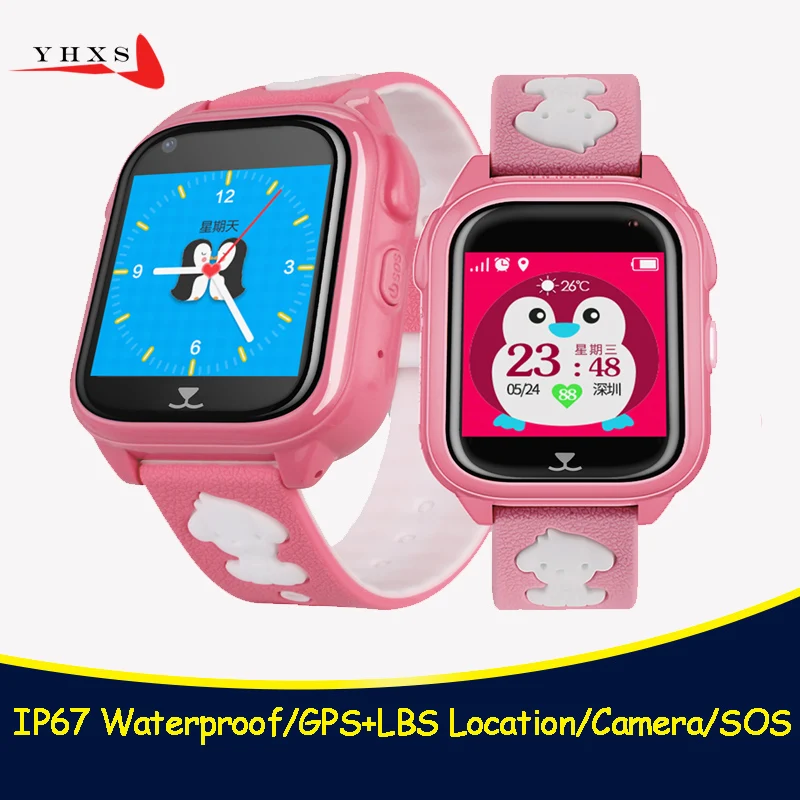 

2018 IP67 Waterproof Smart Safe GPS LBS Location Touch Screen SOS Call Monitor Wristwatch Finder Tracker Watch for Kids Child