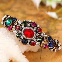 Модные женские турецкий браслет для рождественской вечеринки аксессуары очень красиво женские pulseiras Mujer синие браслеты со стразами