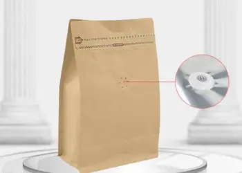 

500pcs/lot 1/2 Pound Coffee Bean Pouch With One Way Valve Aluminum Foil Zip Lock Packaging Coffee Bean Bag Food Storage Bags