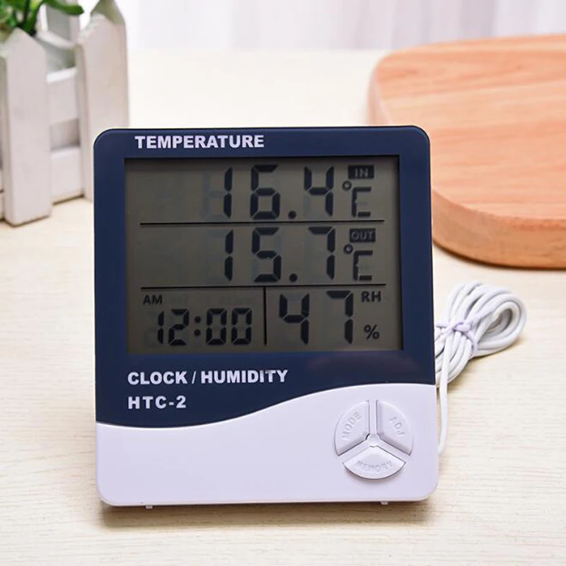 Крытый Открытый термометр гигрометр, электронный термометр измеритель влажности, Метеостанция измеритель влажности