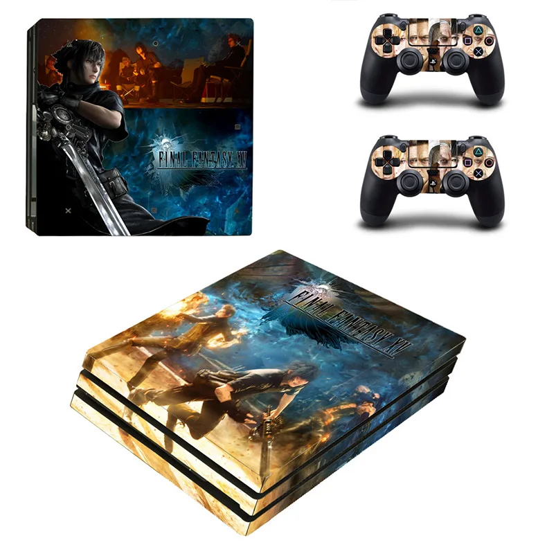 Final Fantasy XV PS4 Pro Skin Play station 4 Pro sticker FF15 PS 4 Pro sticker s для игровой консоли и двух контроллеров