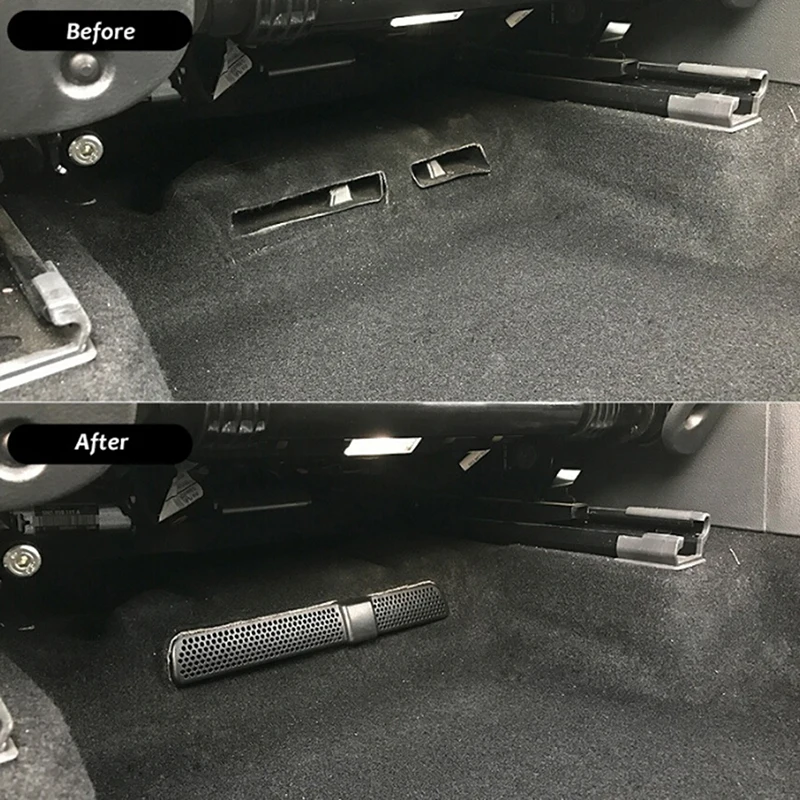 2 шт. чехол для автомобильного кондиционера для Tiguan Mk2 Allspace под заднее сиденье вентиляционное отверстие воздуховод выход оболочки