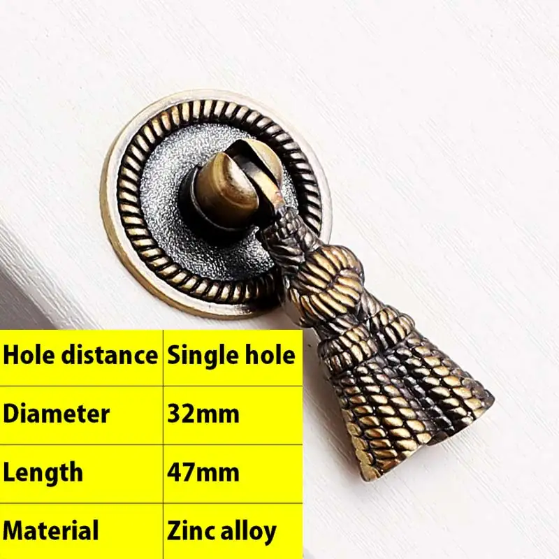 MEGAIRON Fringed Furniture Handle Bronze Door Knob Antique Handle for
Drawer Classical Cabinet Door Knob Kitchen Cupboard Handle