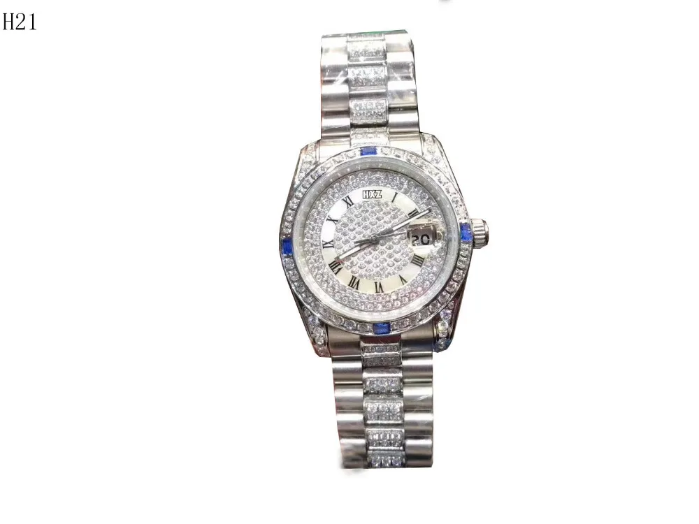 

PAMBOONS Brand Luxury Automatic Mechanical Watch Full Steel Male Clocks Date High Quality Business Waterproof Mens Watch Diamon