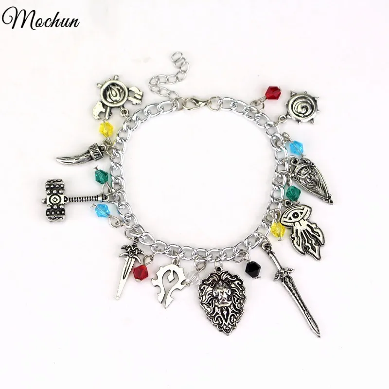 MQCHUN игра хрустальные бусины модная подвеска Легенда Браслет Молот сплав