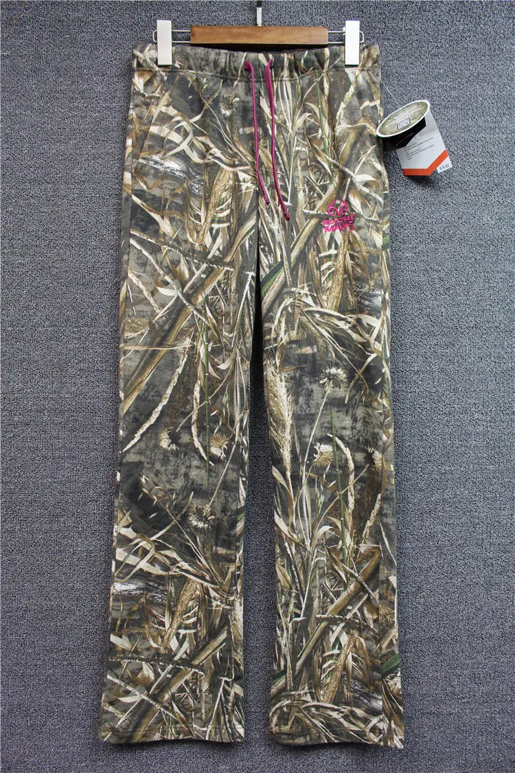 2017 New Women Camouflage Pants Casual Straight Trousers Elastic Fleece