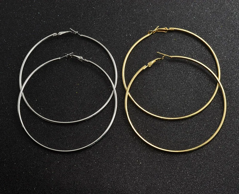 New fashion jewelry huge hoop earring set 1lot=2pairs mix color diameter 75MM gift for women girl E3315