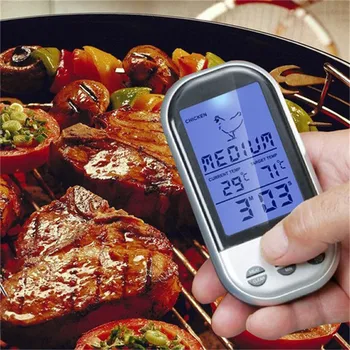 

Remote Wireless Food Meat Digital Thermometer Dual Probe For BBQ/Smoker/Grill/Oven/ Meat With Timer Temperature Alarm