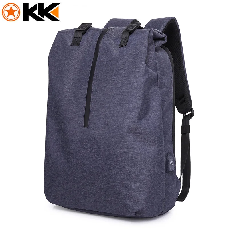 KAKA, мужской, женский рюкзак, сумка для ноутбука, водонепроницаемый, защита от кражи, дорожные рюкзаки с usb зарядным портом, мужской рюкзак, школьный рюкзак для подростков - Цвет: Blue