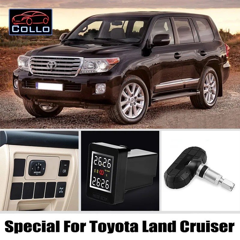 TPMS For TOYOTA Land Cruiser 70 100 200 V8 / Prado 90 120 150 / Roraima / Tire Pressure