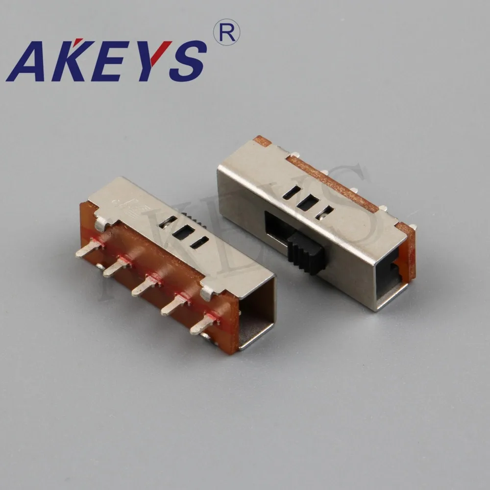 10 шт. двухполюсный трехпозиционный скользящий переключатель 2/3t с 3 позициями 5