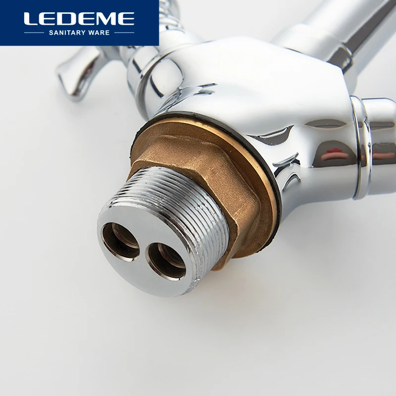 LEDEME Смеситель для кухни с гайкой латунь Цвет: хром L4311 2| |