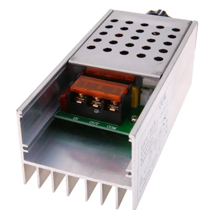 SCR регулятор напряжения контроллер электронный диммер термостат регулировка скорости плесень с Чехол AC 220 В 6000 Вт Аппаратный продукт