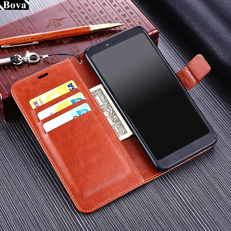 Чехол с держателем для карт Xiaomi Redmi S2 ( Y2) чехол из искусственной кожи откидной