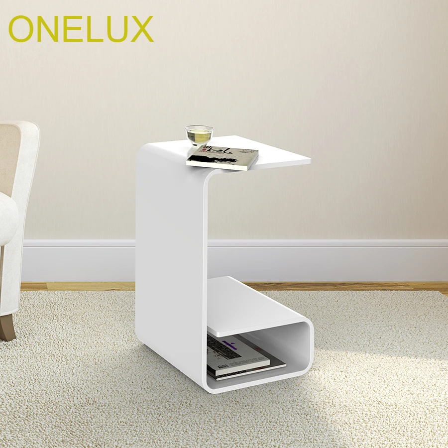 شلال الاكريليك أريكة الجدول مع مجلة الرف ، سيت طاولة الشاي الصغيرة-30 واط 35D عرضية 50 h سم
