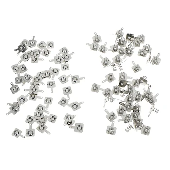 

100pcs Battery Battery Shrapnel AA Or AAA Battery Spring 7 No. Positive And Negative Contact Pieces 50pairs Drop Ship