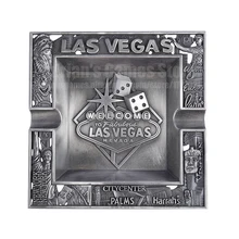 Металл пепельница клуб тиснение покер зольник Las Vegas Nevada Лас-Вегас Невада казино аксессуар Texas Hold'em Poker Ashtray