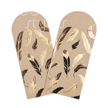 Cocostyles Пользовательские высокого класса золотые фольги перо дизайн конверт для денег для китайской свадебной вечеринки подарочная упаковка