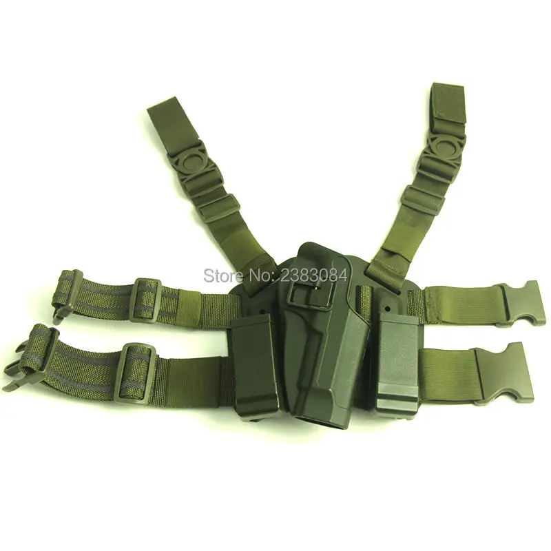IPSC Военная набедренная ножная кобура для пистолета сумка для 92 96 M9 аксессуары для тактической охоты зеленый загар черный