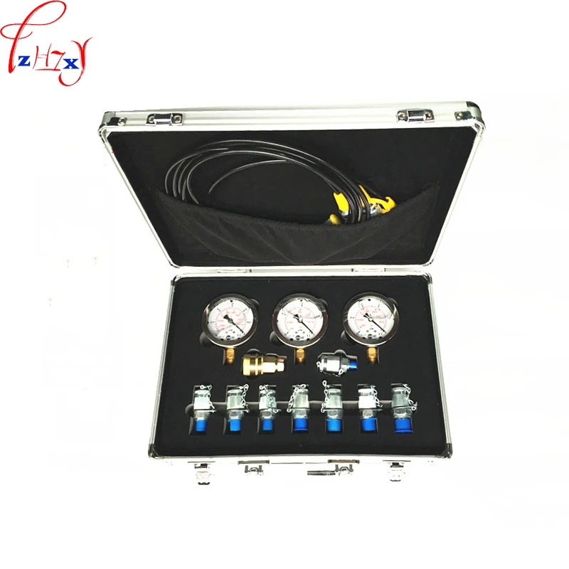 Portable hydraulic test gauge mechanical digger pressure test watch hydraulic test box for excavator 1pc Portable hydraulic test gauge mechanical digger pressure test watch hydraulic test box for excavator 1pc