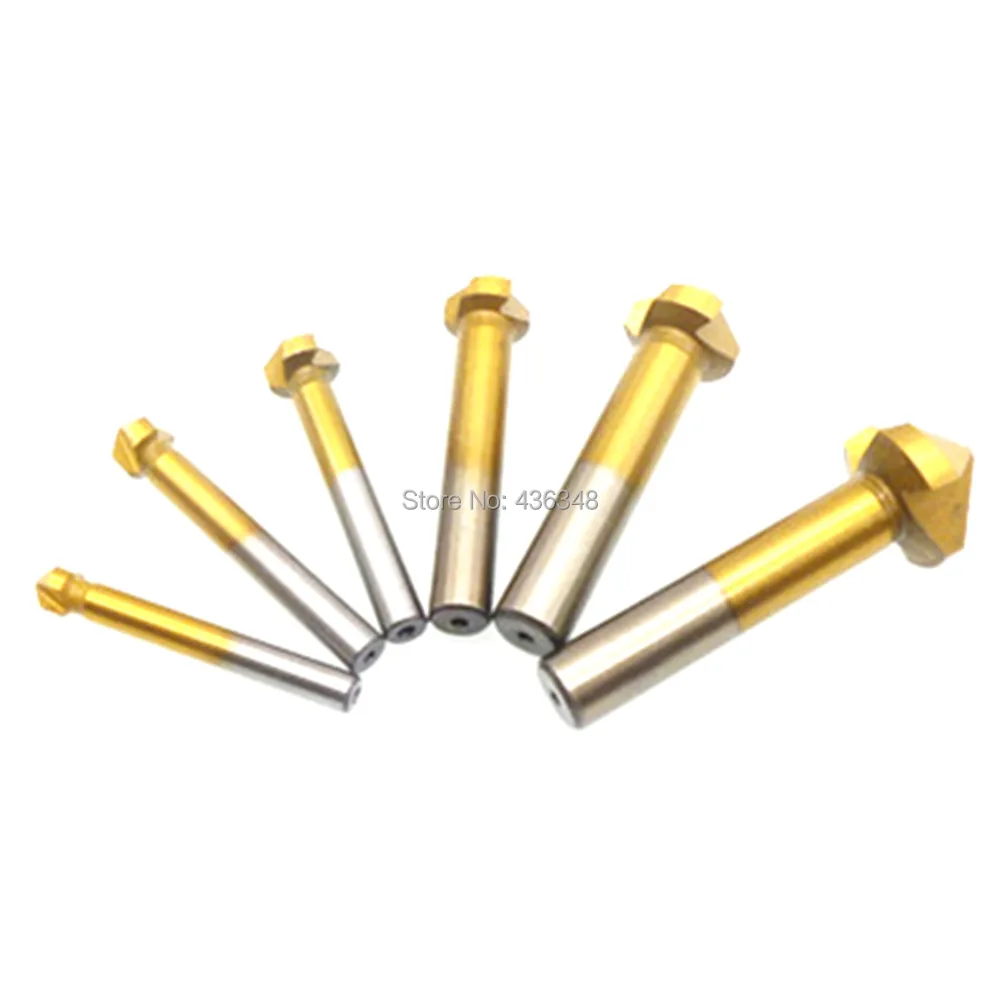 3 Flute Titanium Chamfer Chamfering End Mill Cutter Bit Countersink Drill Bit